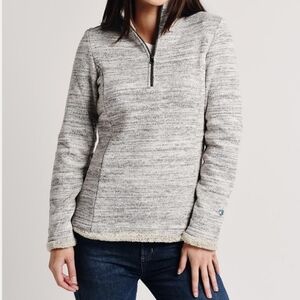 Kuhl Alska‎ Women's Fleece Knit 1/4 Zip Jacket in Ash, Women's Size XL, Outdoor